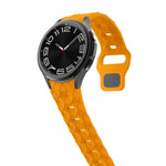 Silikon-Uhrenarmband mit Fußballmuster und umgekehrter Schnalle, für Samsung Galaxy Watch 6 / 6 Classic