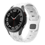 Silikon-Uhrenarmband mit Fußballmuster und umgekehrter Schnalle, für Samsung Galaxy Watch 6 / 6 Classic