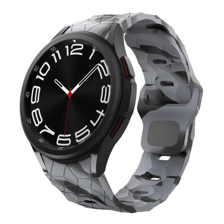 Silikon-Uhrenarmband mit Fußballmuster und umgekehrter Schnalle, für Samsung Galaxy Watch 6 / 6 Classic