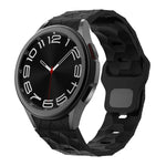 Silikon-Uhrenarmband mit Fußballmuster und umgekehrter Schnalle, für Samsung Galaxy Watch 6 / 6 Classic