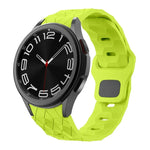 Silikon-Uhrenarmband mit Fußballmuster und umgekehrter Schnalle, für Samsung Galaxy Watch 6 / 6 Classic
