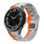 Silikon-Uhrenarmband mit Fußballmuster und umgekehrter Schnalle, für Samsung Galaxy Watch 6 / 6 Classic