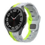 Silikon-Uhrenarmband mit Fußballmuster und umgekehrter Schnalle, für Samsung Galaxy Watch 6 / 6 Classic
