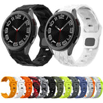 Silikon-Uhrenarmband mit Fußballmuster und umgekehrter Schnalle, für Samsung Galaxy Watch 6 / 6 Classic