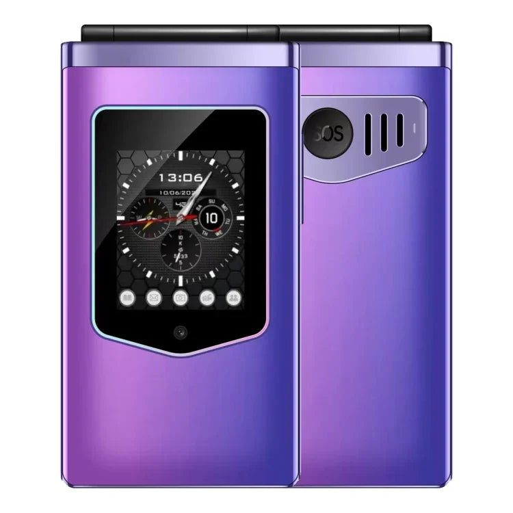 HAMTOD T8 4G Klapphandy, 2,8 Zoll + 1,77 Zoll, VoLTE, Bluetooth, SOS, OTG, EU-Version