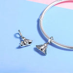 Armband-Accessoires aus 925er Silber mit blauem Edelstein und Vogelmotiv