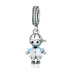 S925 Sterling Silber Perfect Life Clever Boy Perlen DIY Armband Halskette Zubehör