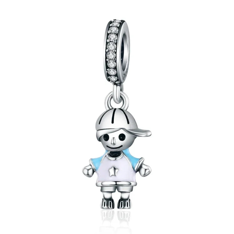 S925 Sterling Silber Perfect Life Clever Boy Perlen DIY Armband Halskette Zubehör