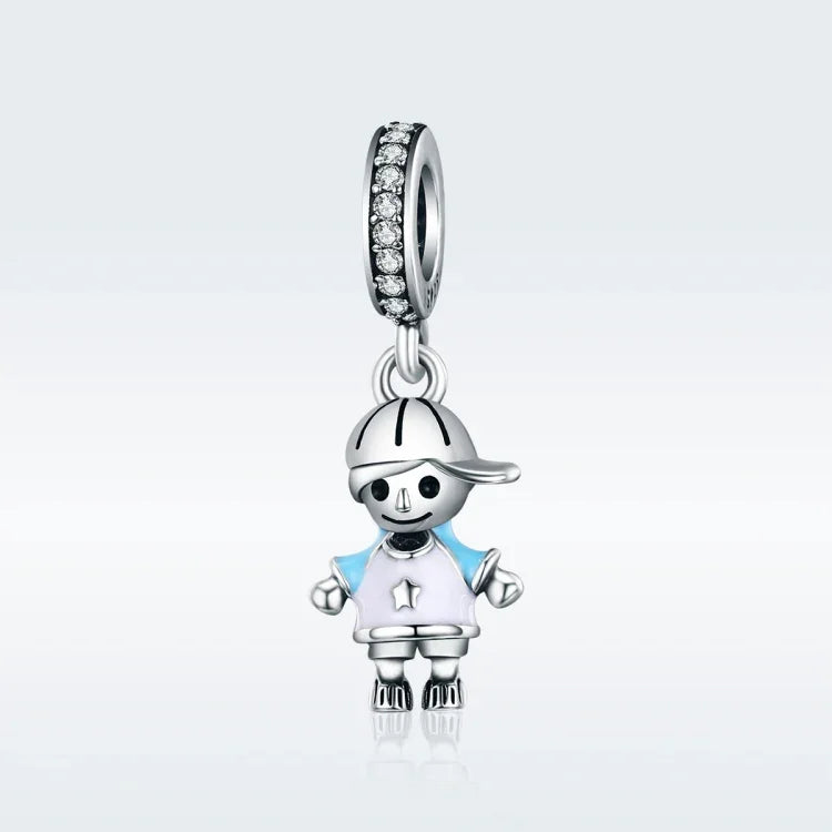 S925 Sterling Silber Perfect Life Clever Boy Perlen DIY Armband Halskette Zubehör
