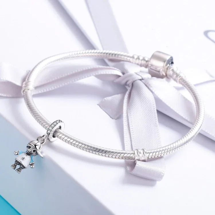 S925 Sterling Silber Perfect Life Clever Boy Perlen DIY Armband Halskette Zubehör