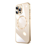 Magsafe Magnetic Electroplated PC Phone Case, For iPhone 15 Pro Max, For iPhone 15 Pro, For iPhone 15 Plus, For iPhone 15