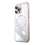 Magsafe Magnetic Electroplated PC Phone Case, For iPhone 15 Pro Max, For iPhone 15 Pro, For iPhone 15 Plus, For iPhone 15