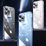 Magsafe Magnetic Electroplated PC Phone Case, For iPhone 15 Pro Max, For iPhone 15 Pro, For iPhone 15 Plus, For iPhone 15