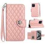 Rhombic Texture Flip Leather Phone Case with Lanyard, For iPhone 14 Pro Max, For iPhone SE 2022 / 2020 / 8 / 7, For iPhone 13 Pro Max, For iPhone 13 Pro, For iPhone 13, For iPhone 12 / 12 Pro, For iPhone 12 Pro Max, For iPhone 11 Pro Max