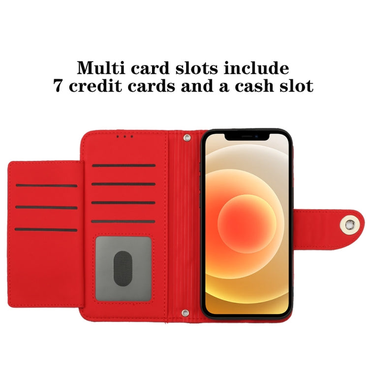 Rhombische Struktur Flip Leder Handyhülle mit Trageschlaufe, Für iPhone 11, Für iPhone 11 Pro, Für iPhone XS / X, Für iPhone XR, Für iPhone XS Max, Für iPhone 8 Plus / 7 Plus / 6s Plus