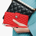 Rhombische Struktur Flip Leder Handyhülle mit Trageschlaufe, Für iPhone 11, Für iPhone 11 Pro, Für iPhone XS / X, Für iPhone XR, Für iPhone XS Max, Für iPhone 8 Plus / 7 Plus / 6s Plus