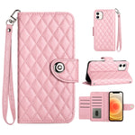Rhombische Struktur Flip Leder Handyhülle mit Trageschlaufe, Für iPhone 11, Für iPhone 11 Pro, Für iPhone XS / X, Für iPhone XR, Für iPhone XS Max, Für iPhone 8 Plus / 7 Plus / 6s Plus
