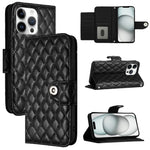 Rhombenförmige Textur Flip Leder Handyhülle mit Lanyard, für iPhone 17 Pro Max, für iPhone 17 Pro, für iPhone 17, für iPhone Air, für iPhone SE 2024, für iPhone 16 Pro Max, für iPhone 16 Pro, für iPhone 16 Plus