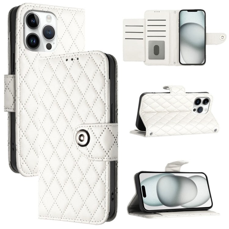 Rhombenförmige Textur Flip Leder Handyhülle mit Lanyard, für iPhone 17 Pro Max, für iPhone 17 Pro, für iPhone 17, für iPhone Air, für iPhone SE 2024, für iPhone 16 Pro Max, für iPhone 16 Pro, für iPhone 16 Plus