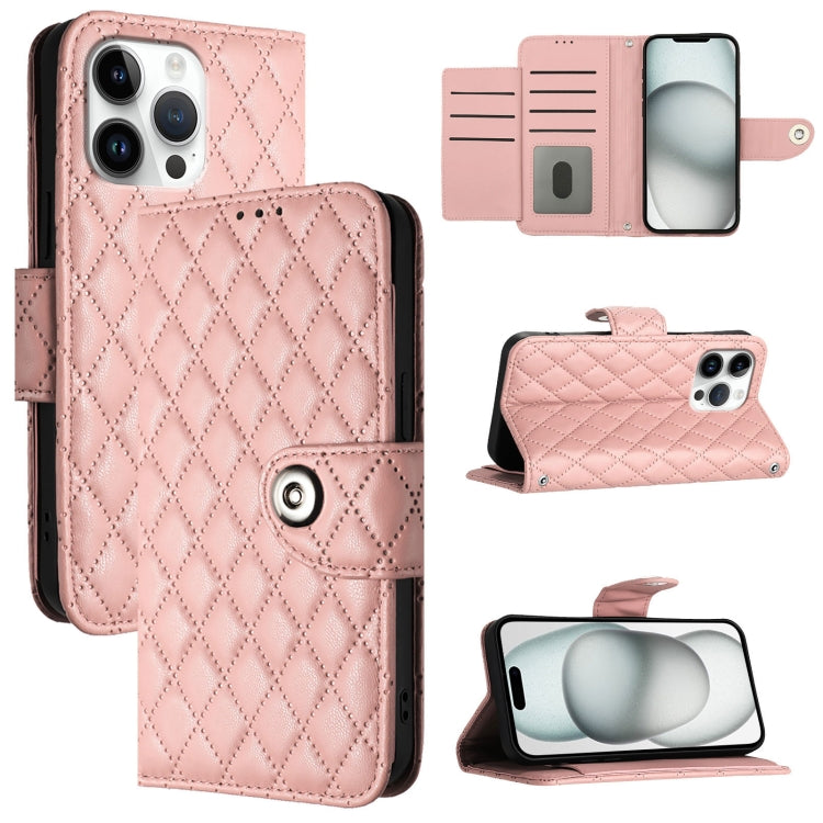 Rhombenförmige Textur Flip Leder Handyhülle mit Lanyard, für iPhone 17 Pro Max, für iPhone 17 Pro, für iPhone 17, für iPhone Air, für iPhone SE 2024, für iPhone 16 Pro Max, für iPhone 16 Pro, für iPhone 16 Plus