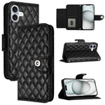 Rhombenförmige Textur Flip Leder Handyhülle mit Lanyard, für iPhone 17 Pro Max, für iPhone 17 Pro, für iPhone 17, für iPhone Air, für iPhone SE 2024, für iPhone 16 Pro Max, für iPhone 16 Pro, für iPhone 16 Plus