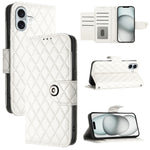 Rhombenförmige Textur Flip Leder Handyhülle mit Lanyard, für iPhone 17 Pro Max, für iPhone 17 Pro, für iPhone 17, für iPhone Air, für iPhone SE 2024, für iPhone 16 Pro Max, für iPhone 16 Pro, für iPhone 16 Plus