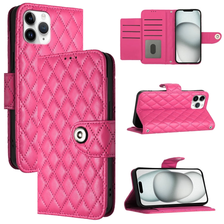 Rhombische Struktur Flip Leder Handyhülle mit Trageschlaufe, Für iPhone 11, Für iPhone 11 Pro, Für iPhone XS / X, Für iPhone XR, Für iPhone XS Max, Für iPhone 8 Plus / 7 Plus / 6s Plus