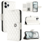 Rhombische Struktur Flip Leder Handyhülle mit Trageschlaufe, Für iPhone 11, Für iPhone 11 Pro, Für iPhone XS / X, Für iPhone XR, Für iPhone XS Max, Für iPhone 8 Plus / 7 Plus / 6s Plus