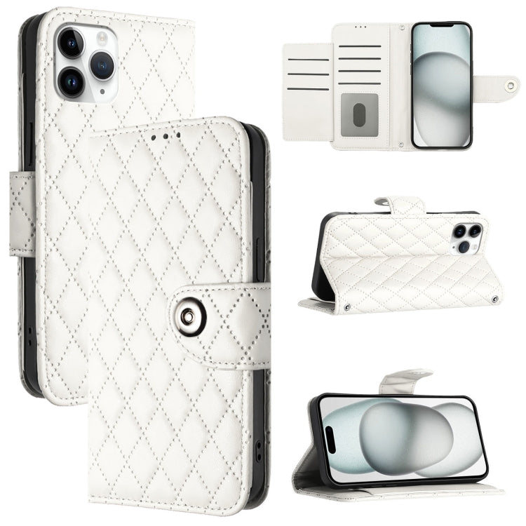Rhombische Struktur Flip Leder Handyhülle mit Trageschlaufe, Für iPhone 11, Für iPhone 11 Pro, Für iPhone XS / X, Für iPhone XR, Für iPhone XS Max, Für iPhone 8 Plus / 7 Plus / 6s Plus