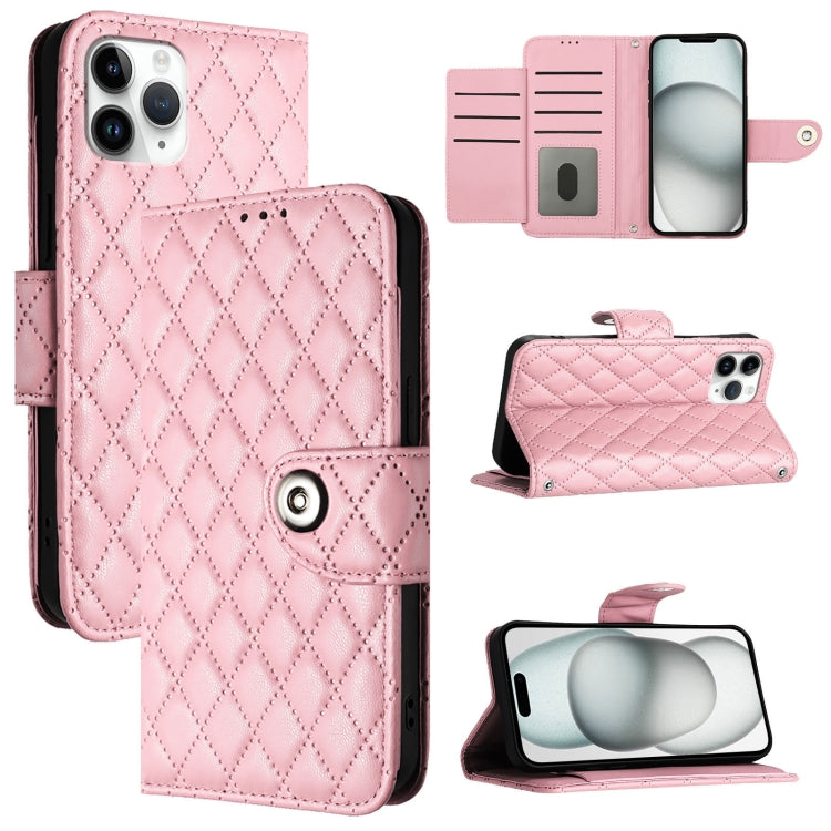 Rhombische Struktur Flip Leder Handyhülle mit Trageschlaufe, Für iPhone 11, Für iPhone 11 Pro, Für iPhone XS / X, Für iPhone XR, Für iPhone XS Max, Für iPhone 8 Plus / 7 Plus / 6s Plus