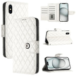 Rhombische Struktur Flip Leder Handyhülle mit Trageschlaufe, Für iPhone 11, Für iPhone 11 Pro, Für iPhone XS / X, Für iPhone XR, Für iPhone XS Max, Für iPhone 8 Plus / 7 Plus / 6s Plus