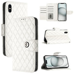 Rhombische Struktur Flip Leder Handyhülle mit Trageschlaufe, Für iPhone 11, Für iPhone 11 Pro, Für iPhone XS / X, Für iPhone XR, Für iPhone XS Max, Für iPhone 8 Plus / 7 Plus / 6s Plus