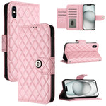 Rhombische Struktur Flip Leder Handyhülle mit Trageschlaufe, Für iPhone 11, Für iPhone 11 Pro, Für iPhone XS / X, Für iPhone XR, Für iPhone XS Max, Für iPhone 8 Plus / 7 Plus / 6s Plus