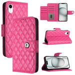 Rhombische Struktur Flip Leder Handyhülle mit Trageschlaufe, Für iPhone 11, Für iPhone 11 Pro, Für iPhone XS / X, Für iPhone XR, Für iPhone XS Max, Für iPhone 8 Plus / 7 Plus / 6s Plus