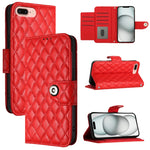 Rhombische Struktur Flip Leder Handyhülle mit Trageschlaufe, Für iPhone 11, Für iPhone 11 Pro, Für iPhone XS / X, Für iPhone XR, Für iPhone XS Max, Für iPhone 8 Plus / 7 Plus / 6s Plus