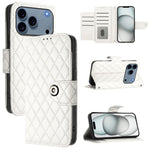 Rhombenförmige Textur Flip Leder Handyhülle mit Lanyard, für iPhone 17 Pro Max, für iPhone 17 Pro, für iPhone 17, für iPhone Air, für iPhone SE 2024, für iPhone 16 Pro Max, für iPhone 16 Pro, für iPhone 16 Plus