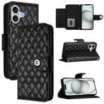 Rhombenförmige Textur Flip Leder Handyhülle mit Lanyard, für iPhone 17 Pro Max, für iPhone 17 Pro, für iPhone 17, für iPhone Air, für iPhone SE 2024, für iPhone 16 Pro Max, für iPhone 16 Pro, für iPhone 16 Plus