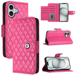 Rhombenförmige Textur Flip Leder Handyhülle mit Lanyard, für iPhone 17 Pro Max, für iPhone 17 Pro, für iPhone 17, für iPhone Air, für iPhone SE 2024, für iPhone 16 Pro Max, für iPhone 16 Pro, für iPhone 16 Plus