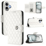 Rhombenförmige Textur Flip Leder Handyhülle mit Lanyard, für iPhone 17 Pro Max, für iPhone 17 Pro, für iPhone 17, für iPhone Air, für iPhone SE 2024, für iPhone 16 Pro Max, für iPhone 16 Pro, für iPhone 16 Plus