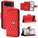 Rhombenförmige Textur Flip Leder Handyhülle mit Lanyard, für iPhone 17 Pro Max, für iPhone 17 Pro, für iPhone 17, für iPhone Air, für iPhone SE 2024, für iPhone 16 Pro Max, für iPhone 16 Pro, für iPhone 16 Plus