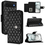 Rhombenförmige Textur Flip Leder Handyhülle mit Lanyard, für iPhone 17 Pro Max, für iPhone 17 Pro, für iPhone 17, für iPhone Air, für iPhone SE 2024, für iPhone 16 Pro Max, für iPhone 16 Pro, für iPhone 16 Plus