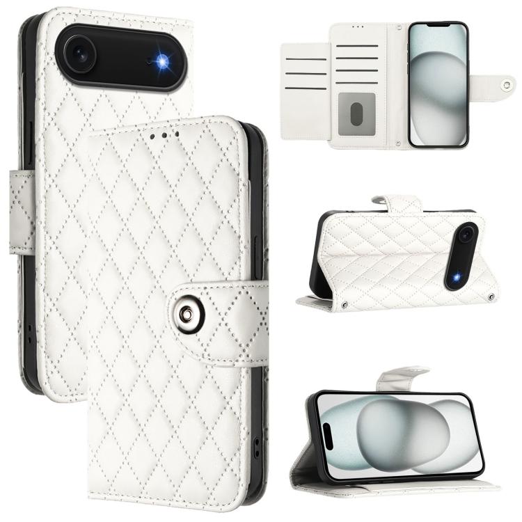Rhombenförmige Textur Flip Leder Handyhülle mit Lanyard, für iPhone 17 Pro Max, für iPhone 17 Pro, für iPhone 17, für iPhone Air, für iPhone SE 2024, für iPhone 16 Pro Max, für iPhone 16 Pro, für iPhone 16 Plus