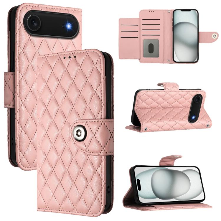 Rhombenförmige Textur Flip Leder Handyhülle mit Lanyard, für iPhone 17 Pro Max, für iPhone 17 Pro, für iPhone 17, für iPhone Air, für iPhone SE 2024, für iPhone 16 Pro Max, für iPhone 16 Pro, für iPhone 16 Plus