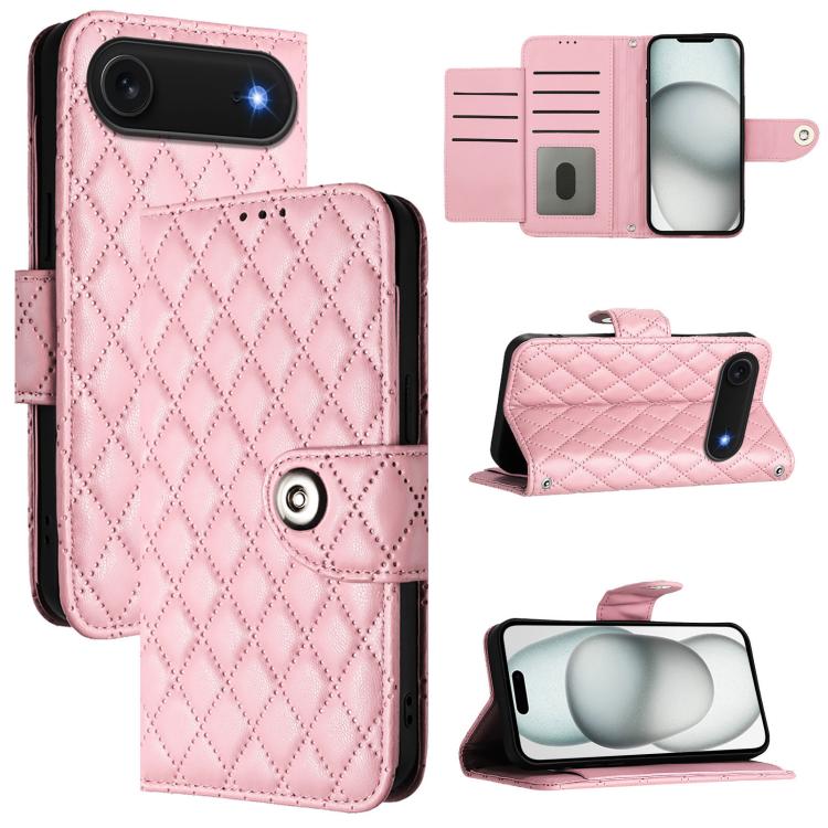 Rhombenförmige Textur Flip Leder Handyhülle mit Lanyard, für iPhone 17 Pro Max, für iPhone 17 Pro, für iPhone 17, für iPhone Air, für iPhone SE 2024, für iPhone 16 Pro Max, für iPhone 16 Pro, für iPhone 16 Plus