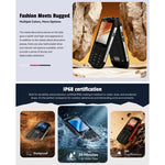 HAMTOD H3 Robustes Smartphone, 2,8 Zoll T107 ARM Cortex™ A7 Quad-Core 1,0 GHz, Netzwerk: 4G, VoLTE, Bluetooth, SOS, EU-Version