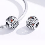 S925 Sterlingsilber 12 Geburtsstein DIY Armband Halskette Zubehör, Januar, Februar, März, April, Mai, Juni, Juli, August, September, Oktober, November, Dezember