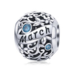 S925 Sterlingsilber 12 Geburtsstein DIY Armband Halskette Zubehör, Januar, Februar, März, April, Mai, Juni, Juli, August, September, Oktober, November, Dezember