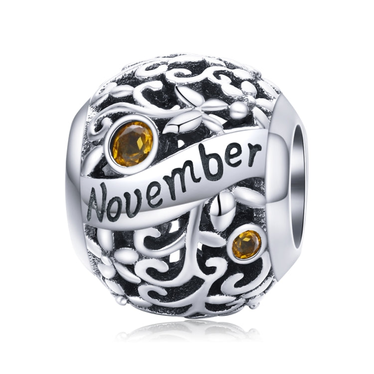 S925 Sterlingsilber 12 Geburtsstein DIY Armband Halskette Zubehör, Januar, Februar, März, April, Mai, Juni, Juli, August, September, Oktober, November, Dezember