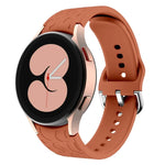 Leopard Print Embossed Silicone Watch Band, For Samsung Galaxy Watch 6