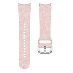 Butterfly Flower Embossed Silicone Watch Band, For Samsung Galaxy Watch 6